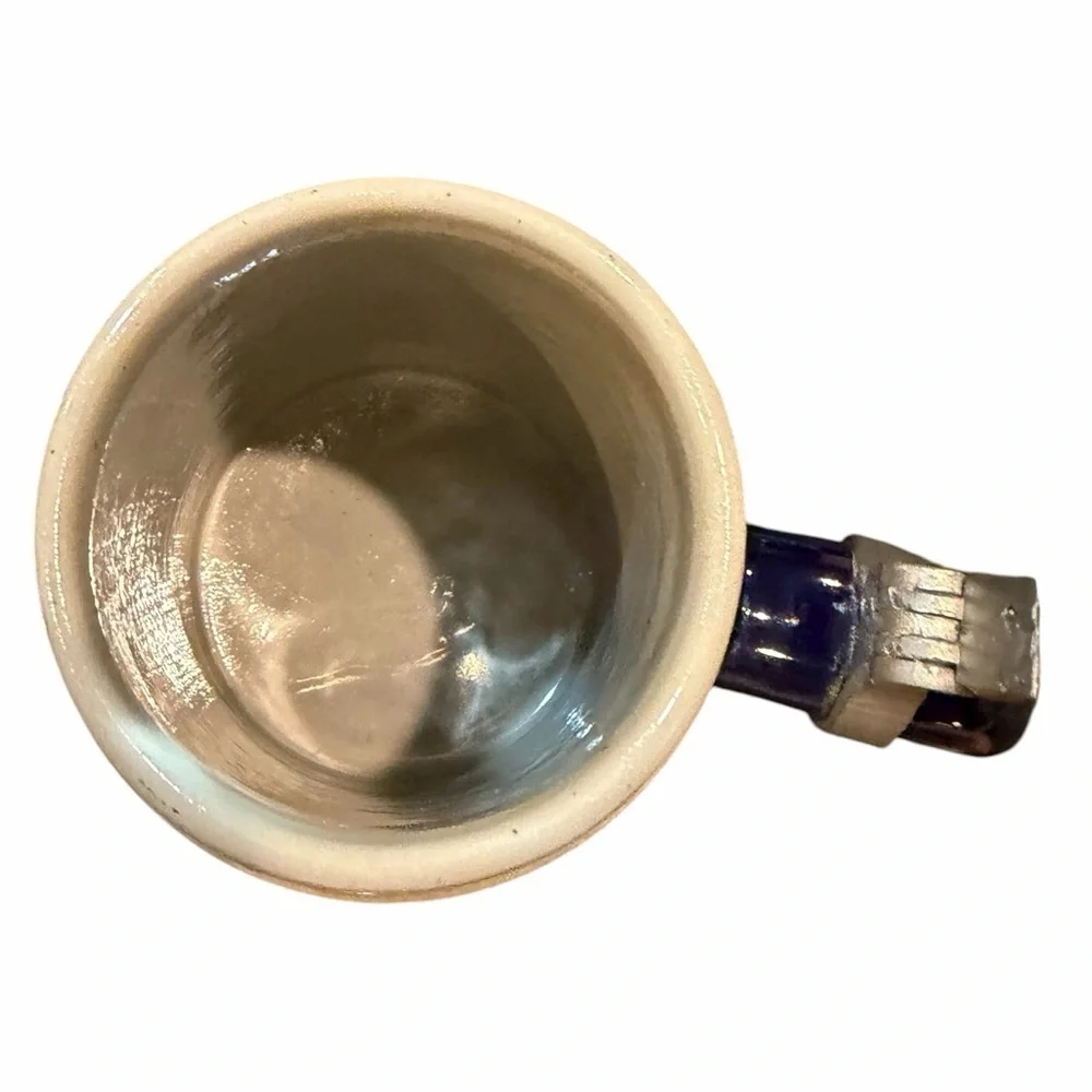💙🤍 Vintage Königssee Blue and Cream Pewter Beer Stein. MINT Condition 🇩🇪